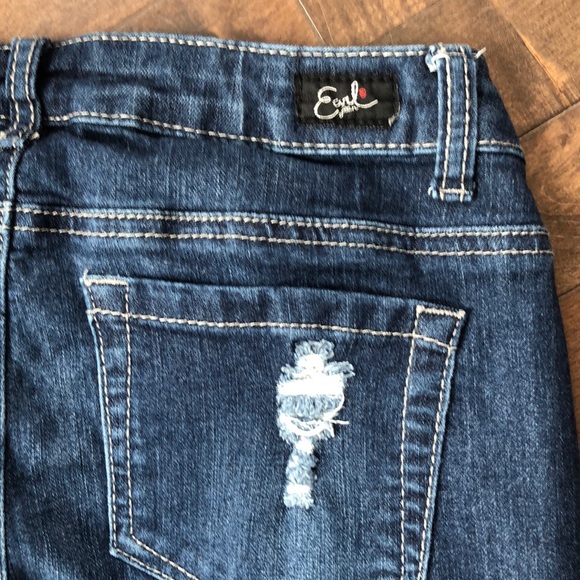 Earl Jeans Blue Distressed Boyfriend Jeans Size 6 - Picture 7 of 7
